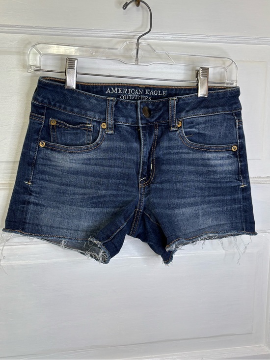 American Eagle Outfitters Pants - American Eagle Outfitters Dark Wash Shortie Jean Shorts